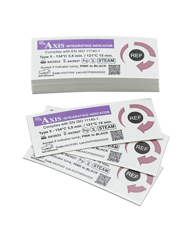 AXCP350 - Adhesive Integrating Indicators for Steam